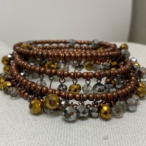 Chico’s Bohemian Style Wrap, Wire Beaded Bracelet. Awesome Bracelet.